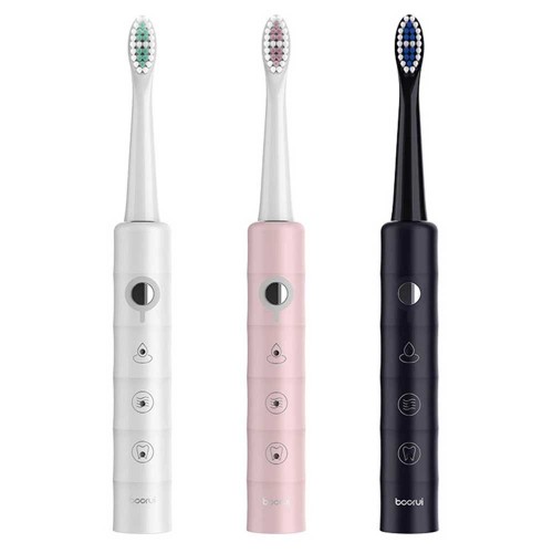 Spazzolino Da Denti Elettrico Con 6 Modalita' + 4 Testine E Cavo Di Ricarica Usb